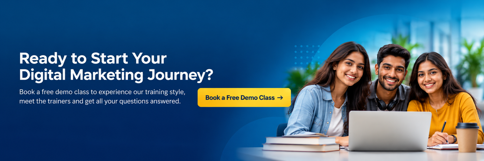 Book a free demo class for FullStackMarketer digital marketing and AI training